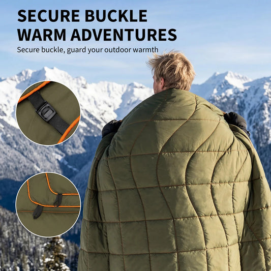 Emberfall Puffer Camp Blanket — Packable & Water-Repellent