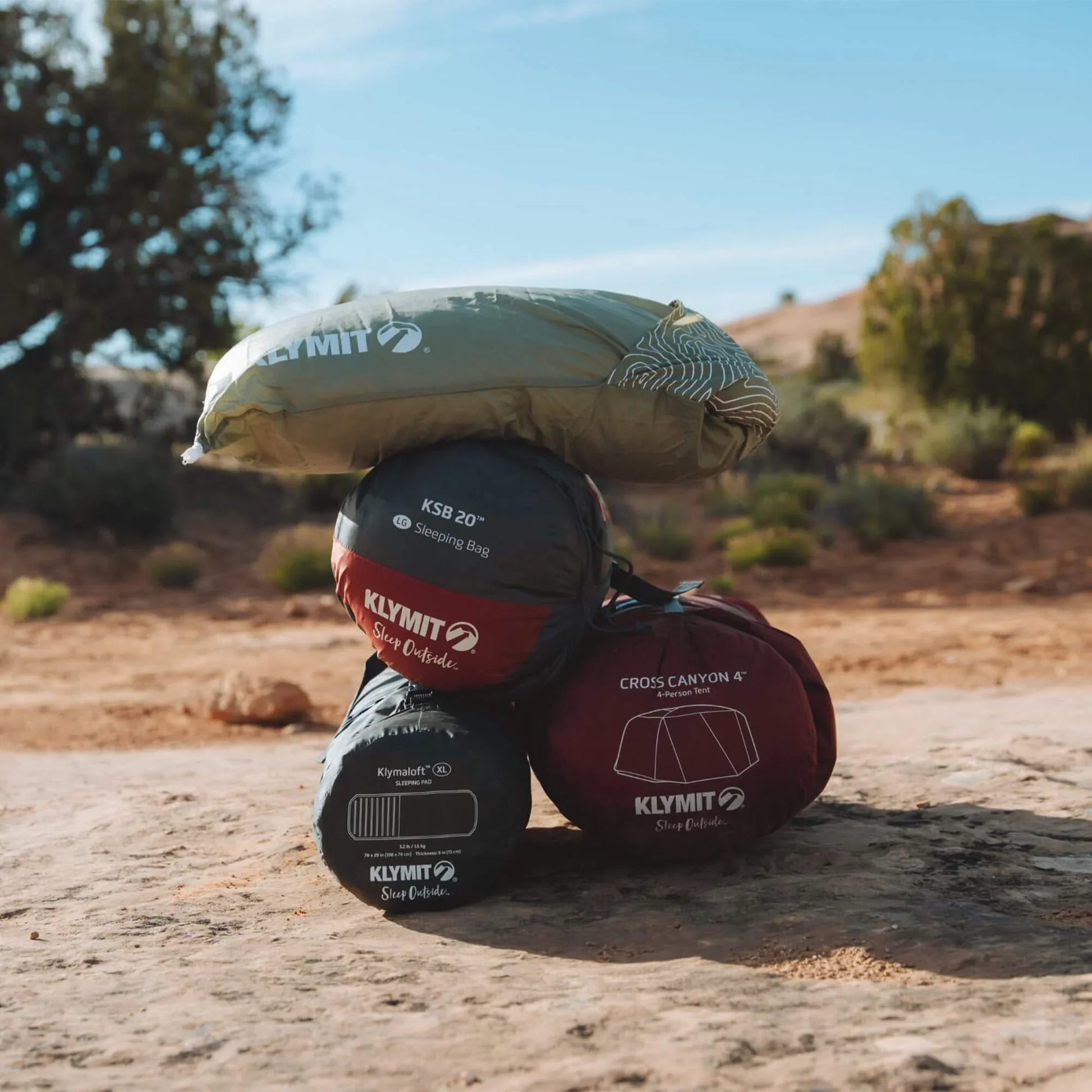 Klymit Drift Summit camp pillow compressed and packed small