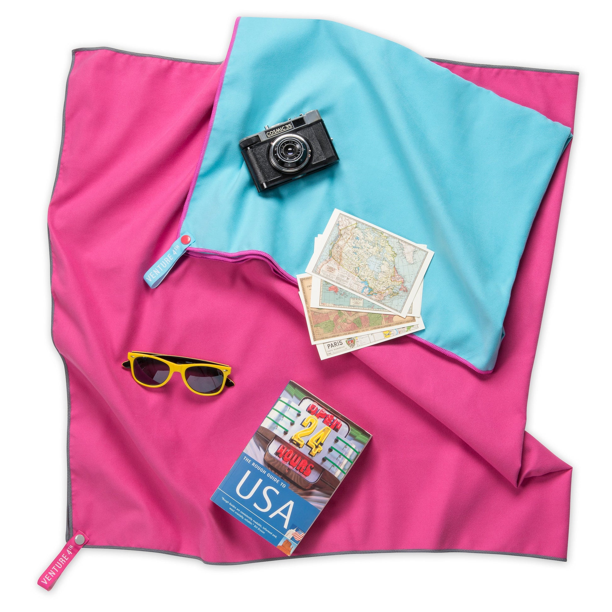 VENTURE 4TH quick-dry microfiber towel, lifestyle shot