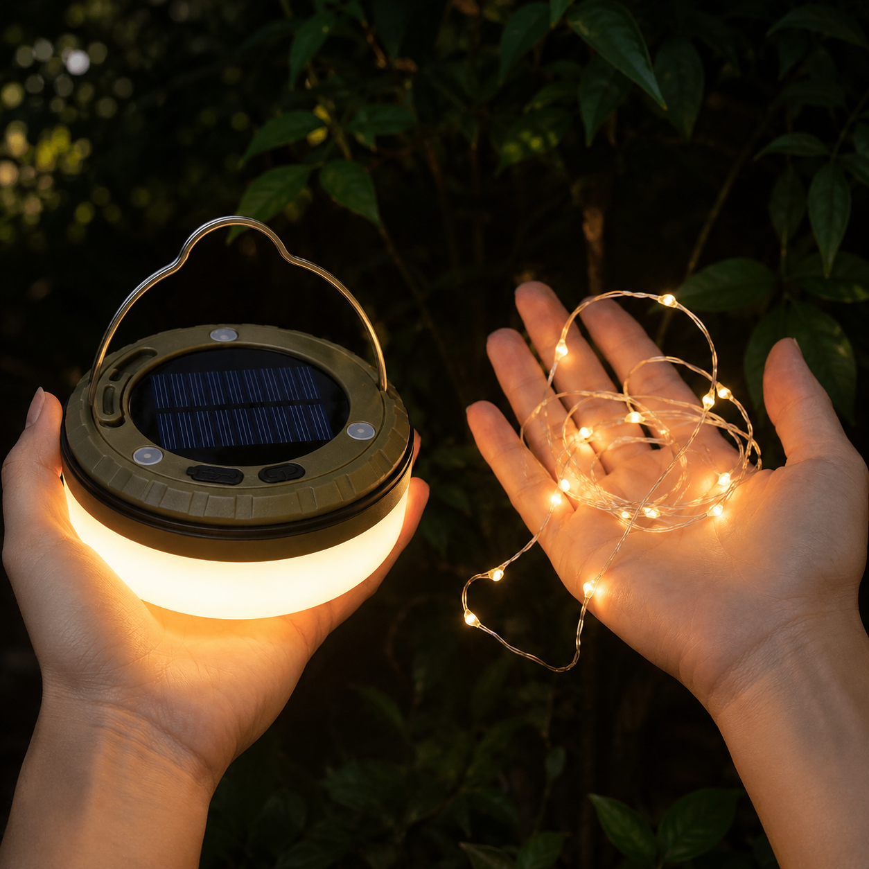 Ember Trail Solar Camp Light scale and use context