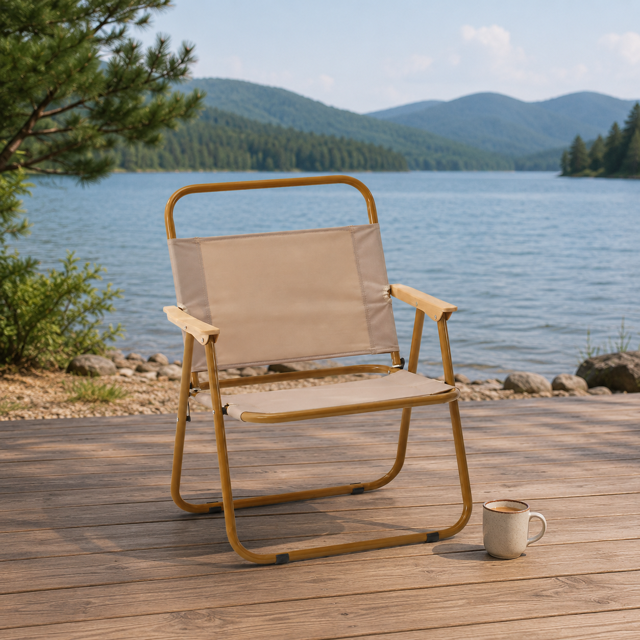 Camp Moon Chair lakeside