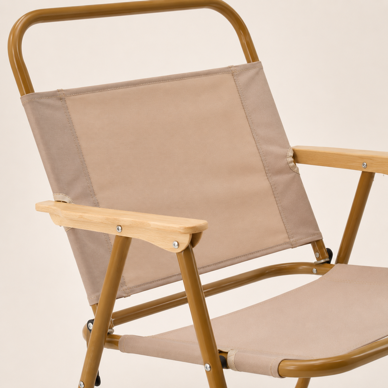 Close-up of the Camp Moon Chair woven seat material