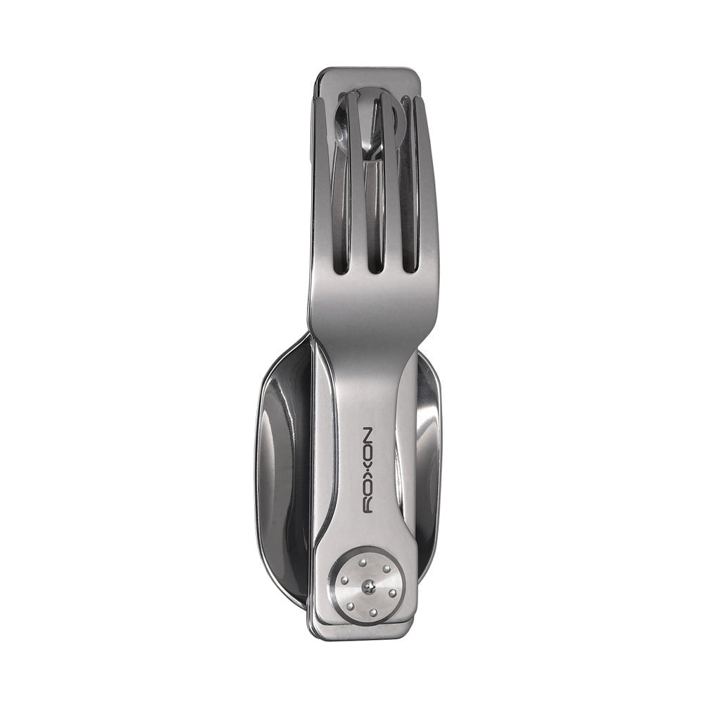 ROXON folding camp cutlery, fork and spoon separated