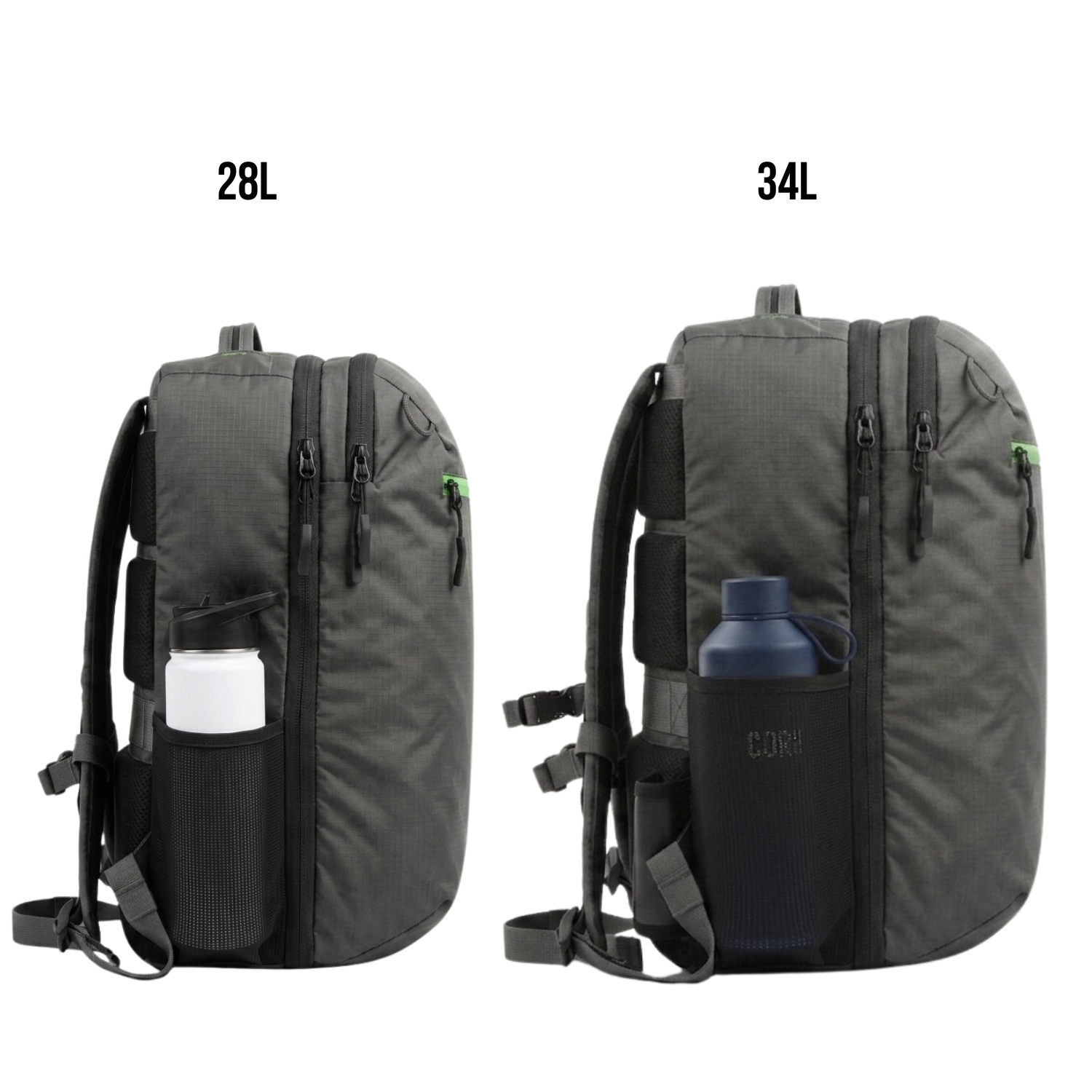 COR Surf Island Hopper 2.0 28L and 34L size comparison