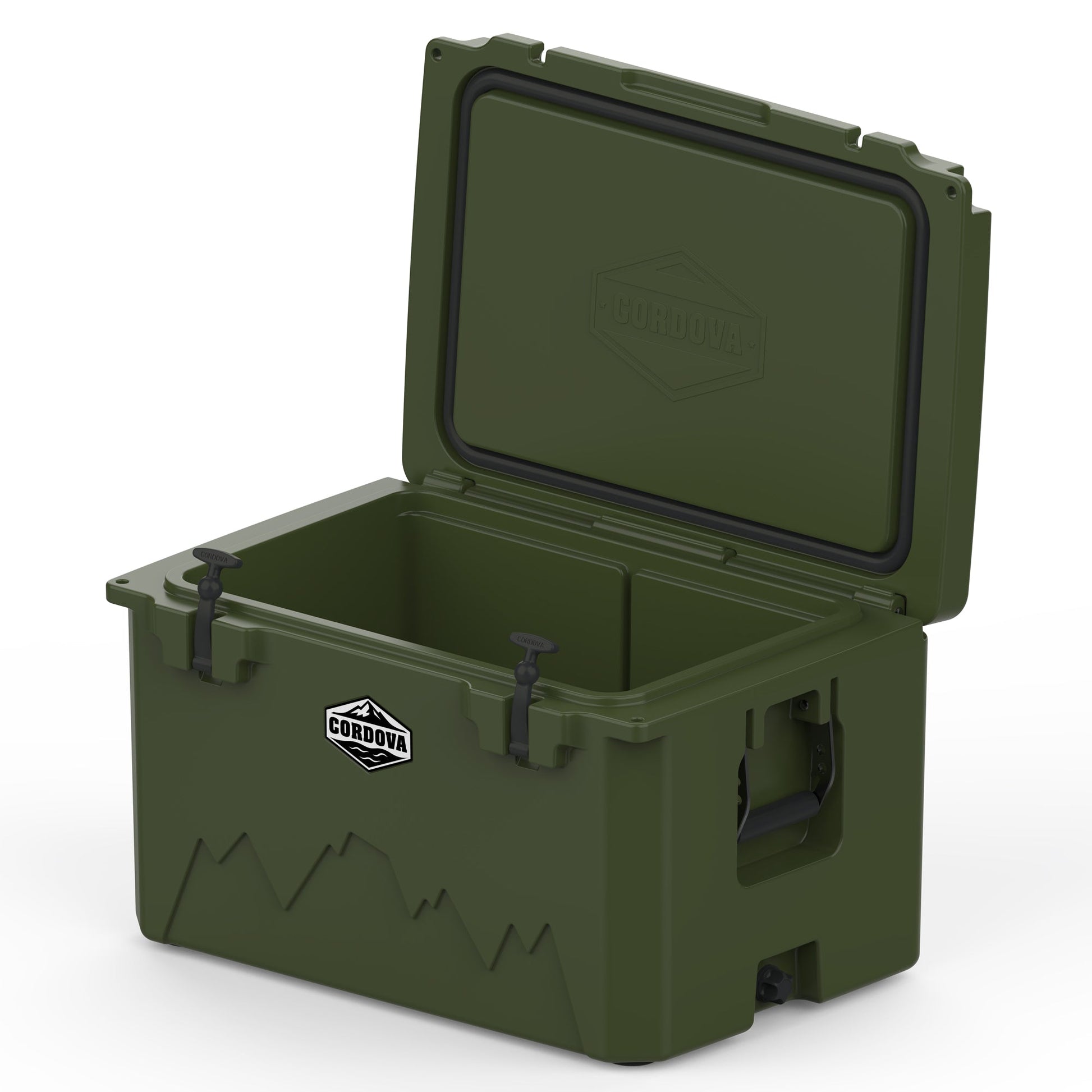 Cordova 65 QT Basecamp Class rotomolded hard cooler in Rogue