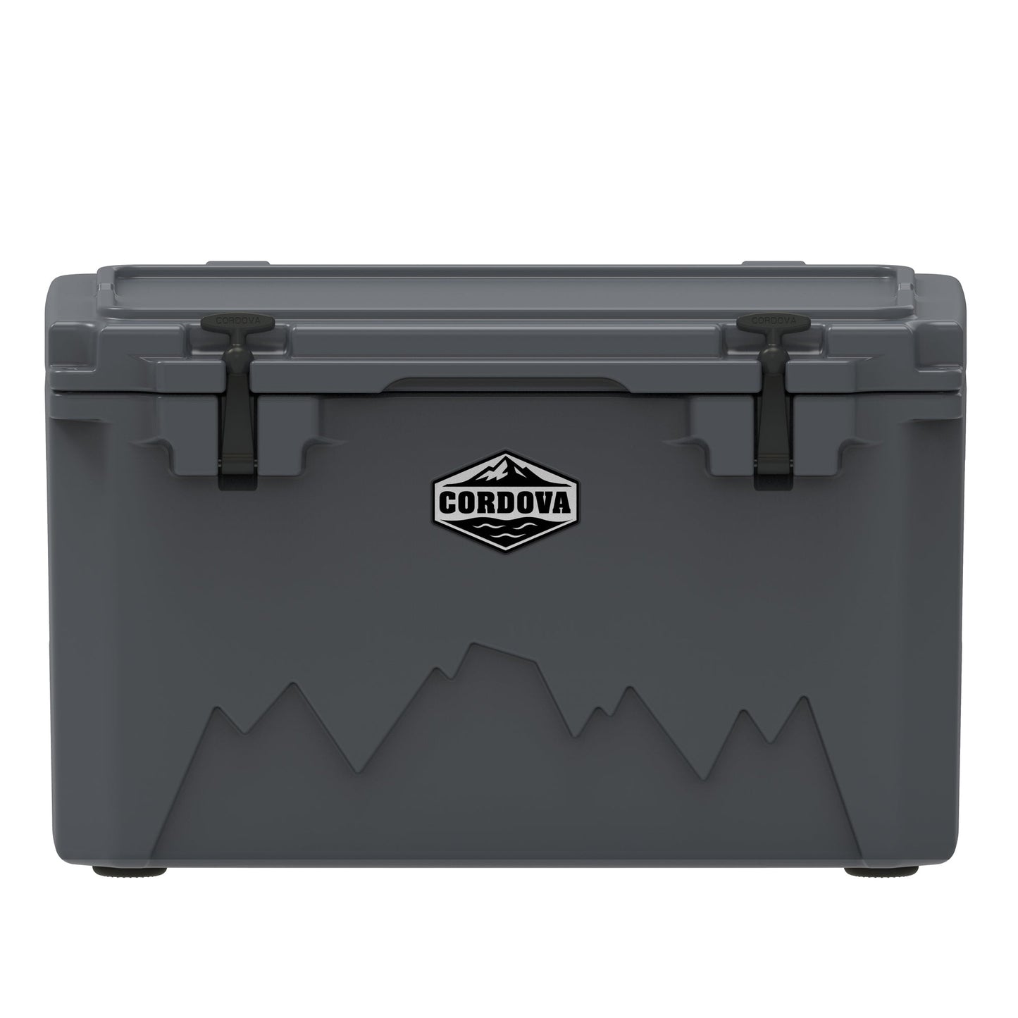 Cordova 65 QT Basecamp Class rotomolded hard cooler in Scree