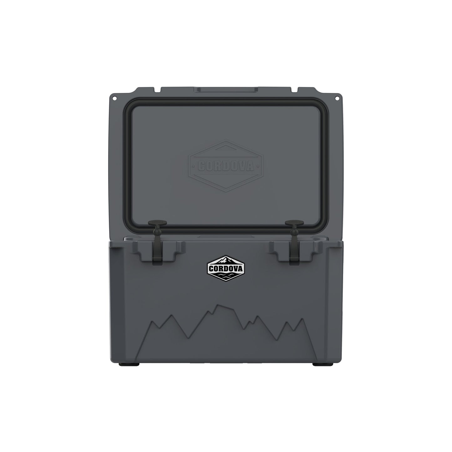 Cordova 65 QT Basecamp Class rotomolded hard cooler in Scree