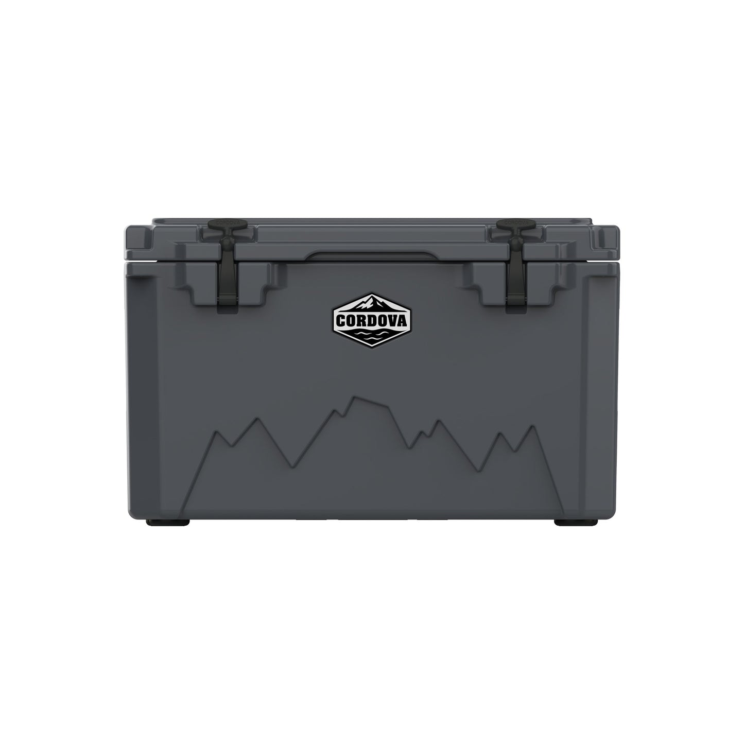 Cordova 65 QT Basecamp Class rotomolded hard cooler in Scree