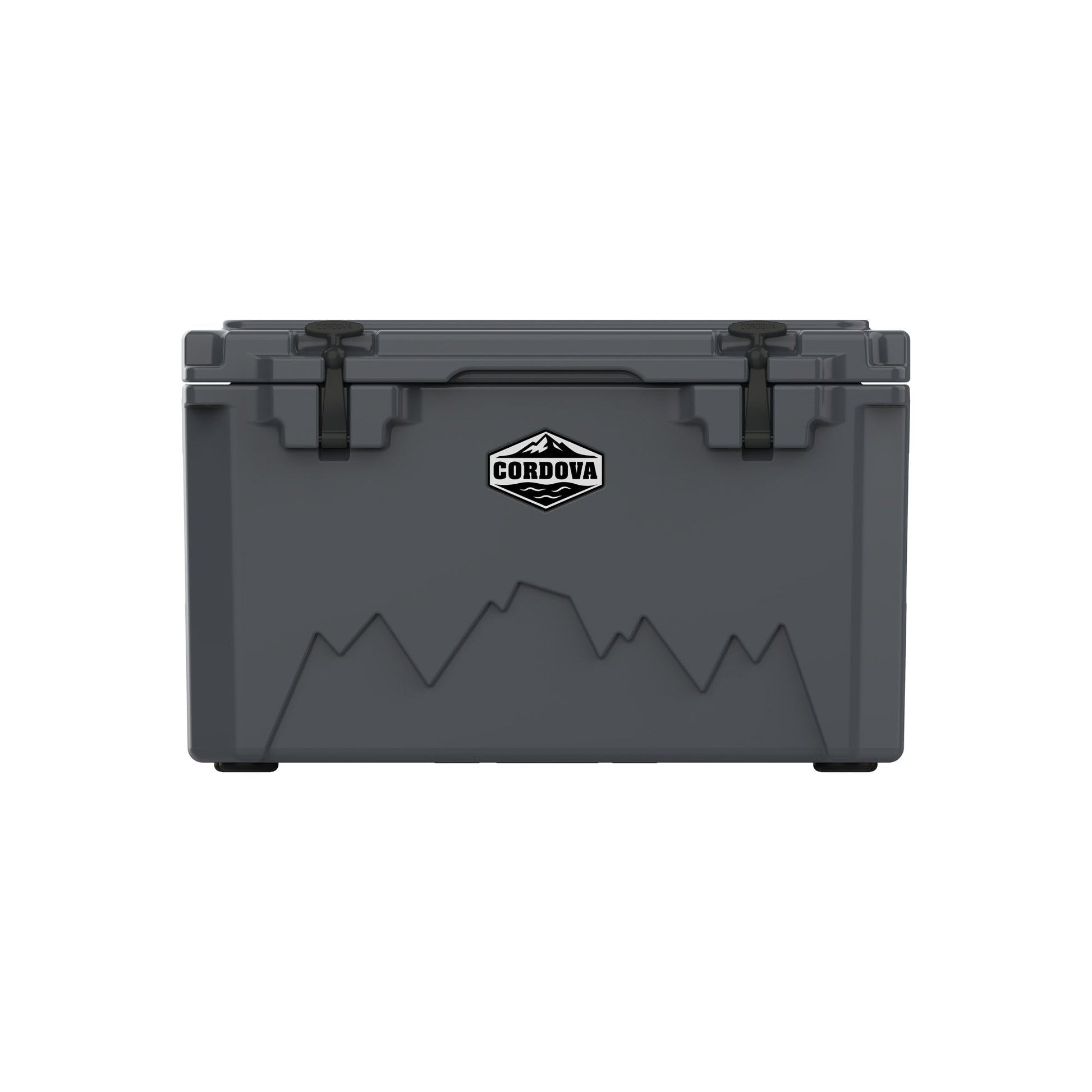 Cordova 65 QT Basecamp Class rotomolded hard cooler in Scree