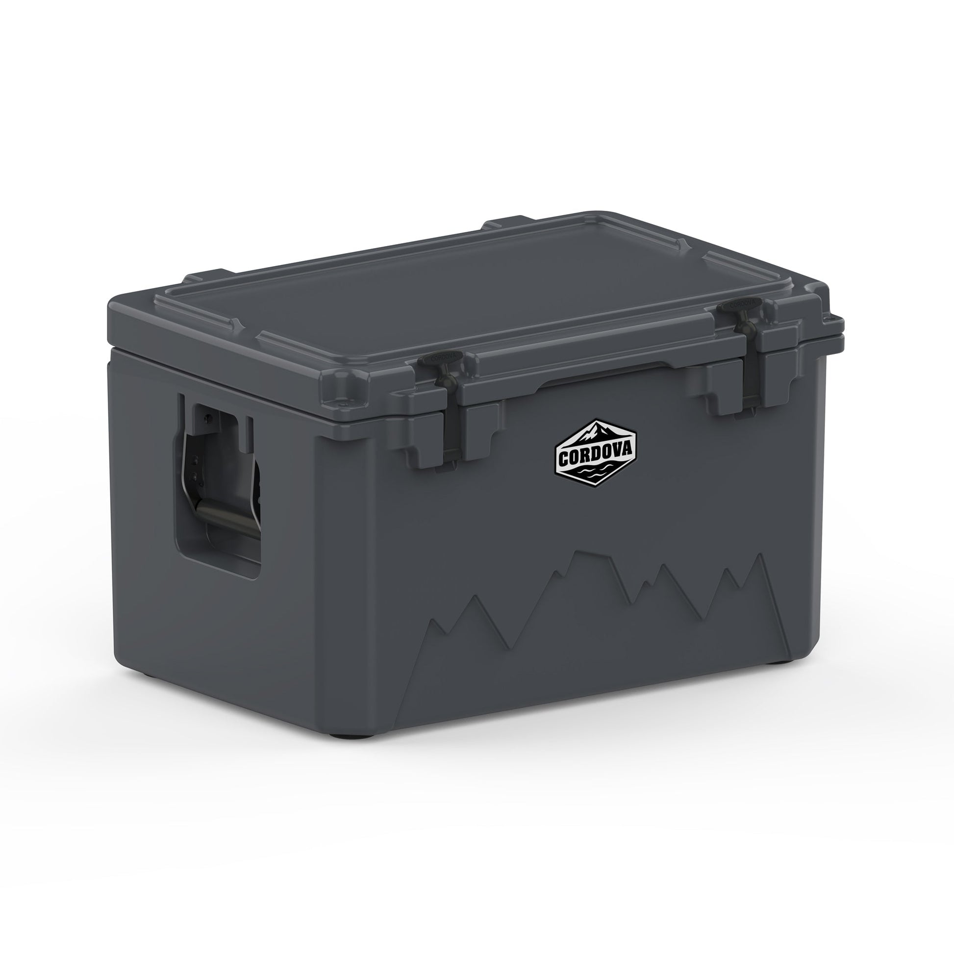 Cordova 65 QT Basecamp Class rotomolded hard cooler in Scree
