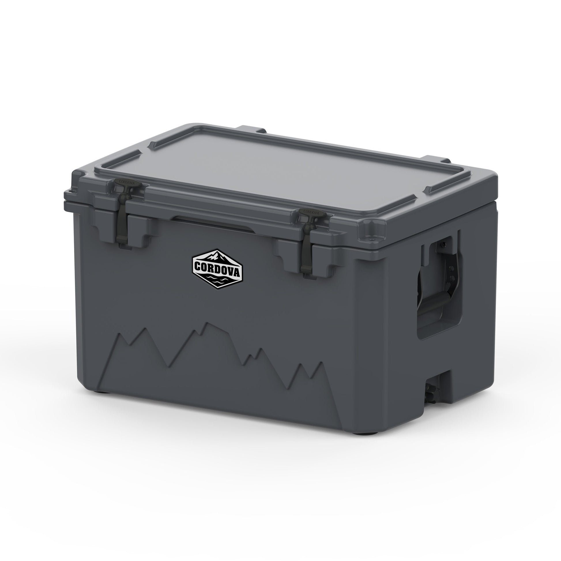 Cordova 65 QT Basecamp Class rotomolded hard cooler in Scree