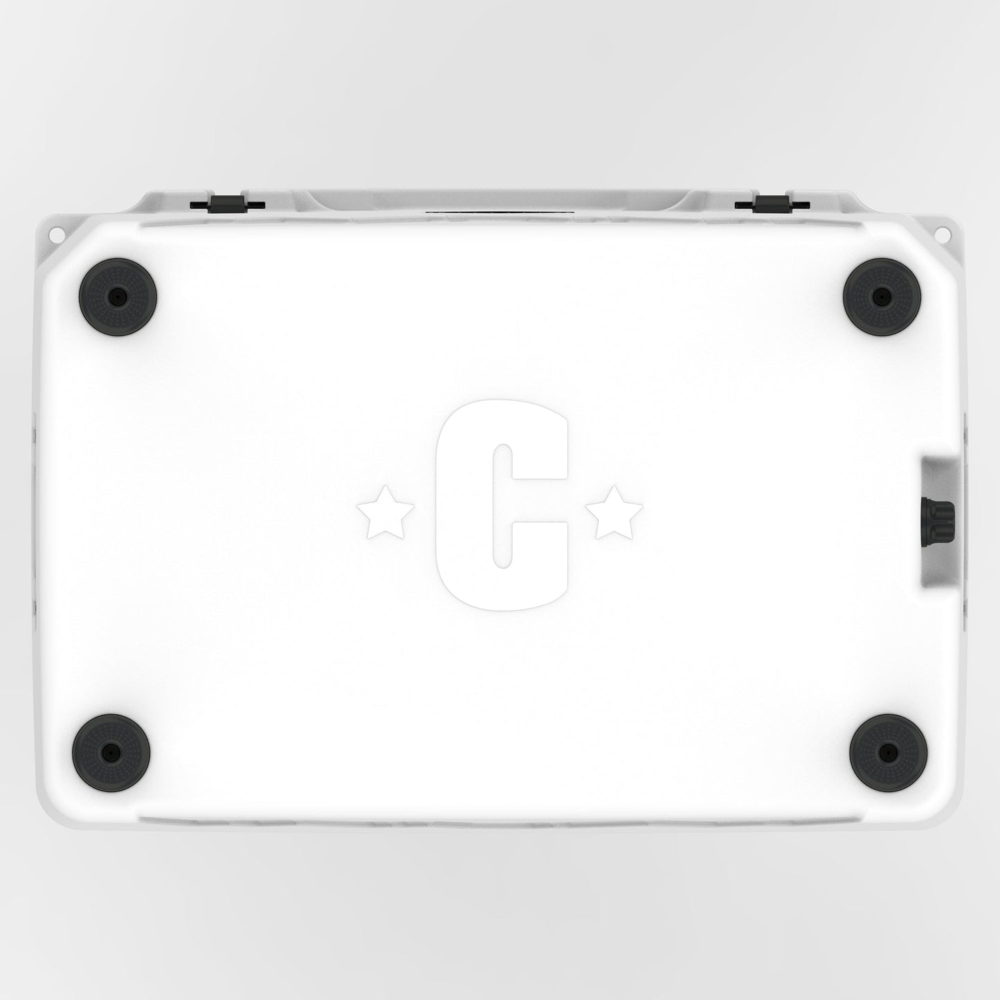 Cordova 65 QT Basecamp Class rotomolded hard cooler in Snowcap