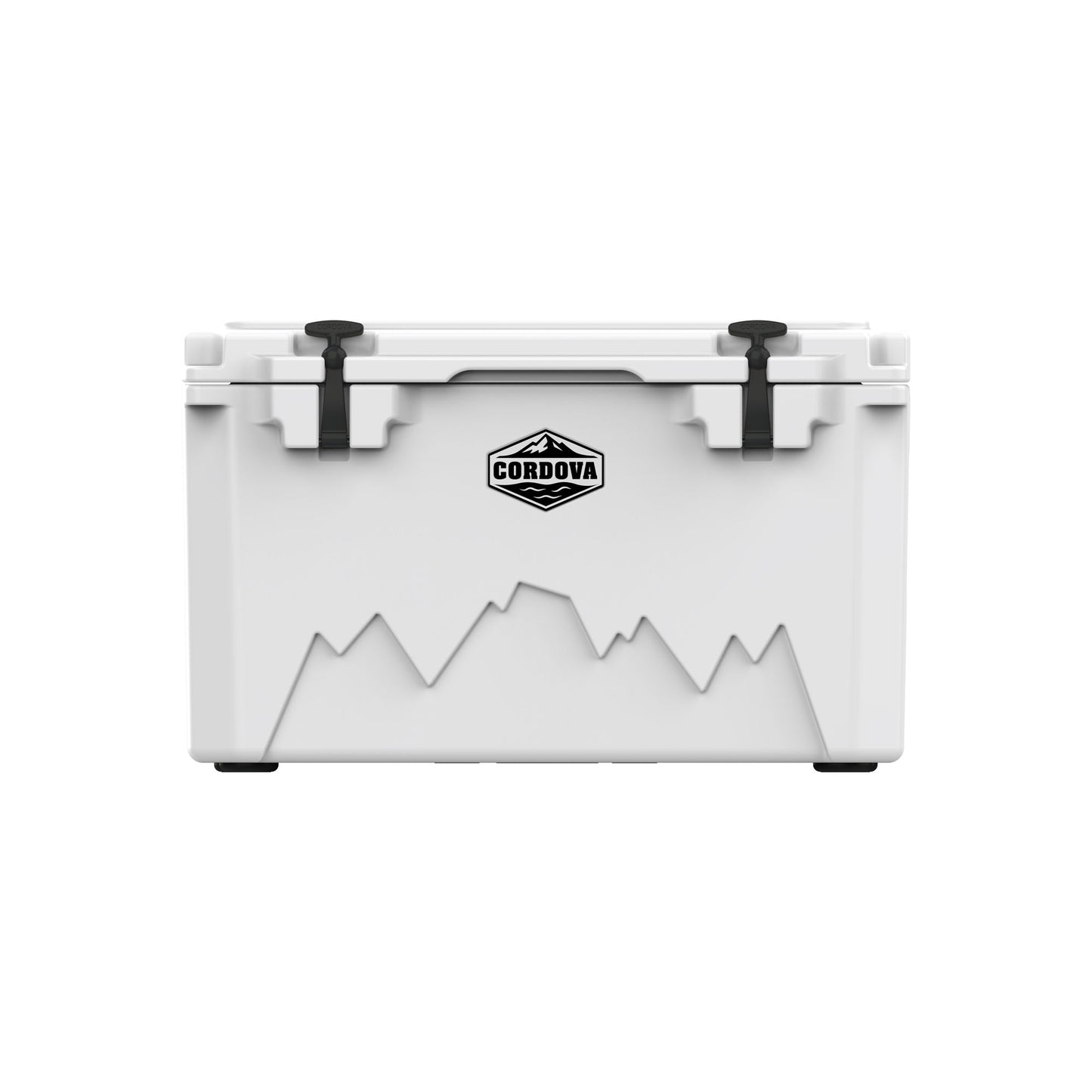 Cordova 65 QT Basecamp Class rotomolded hard cooler in Snowcap