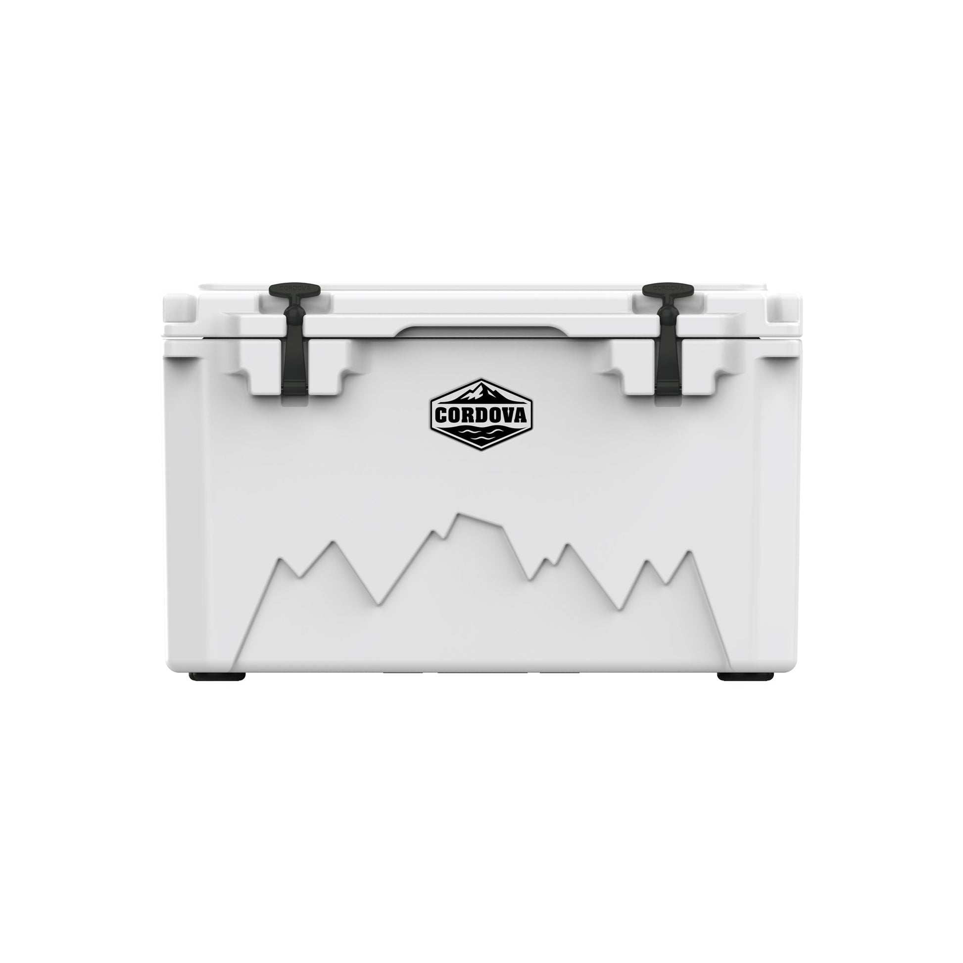 Cordova 65 QT Basecamp Class rotomolded hard cooler in Snowcap