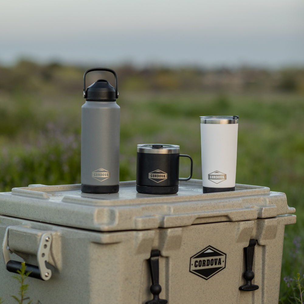 Cordova Trailhead drinkware trio in Obsidian