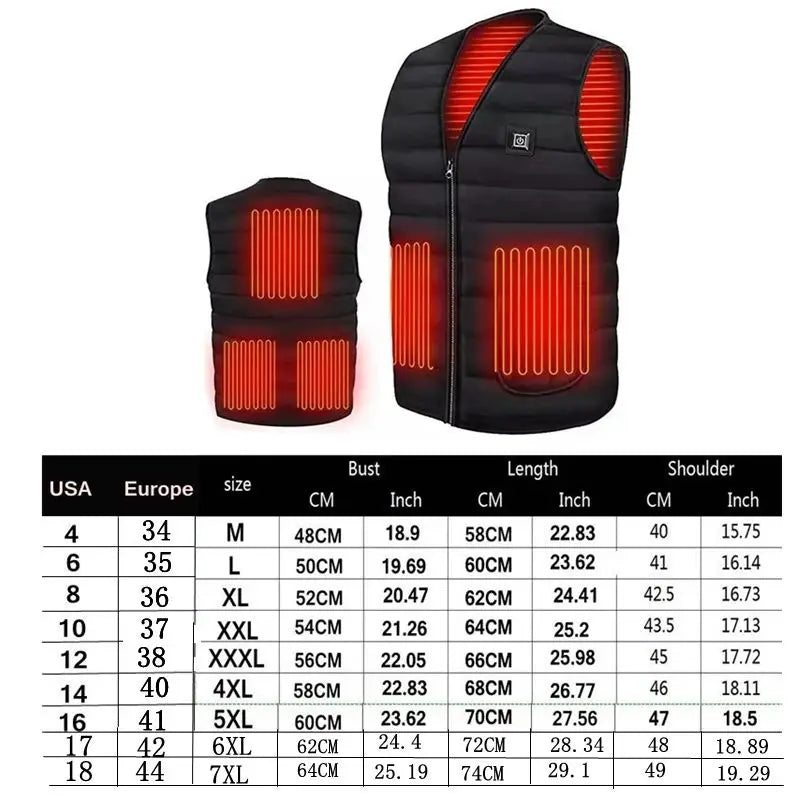 Summit Heat Heated Vest — USB Rechargeable, 5 or 9 Zone