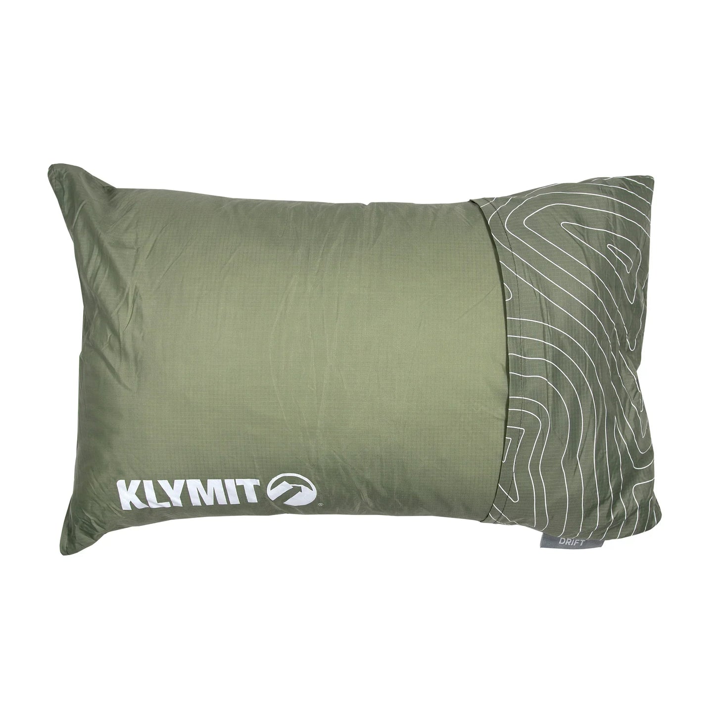 Klymit Drift packable memory-foam camp pillow — included in the Camp Reset Kit
