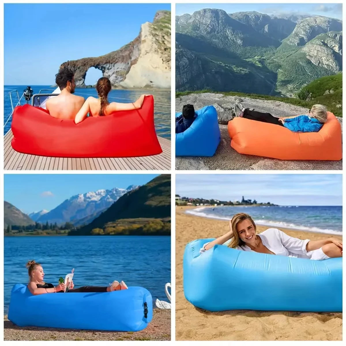 Starlight Air Lounger — Pump-Free Inflatable Couch