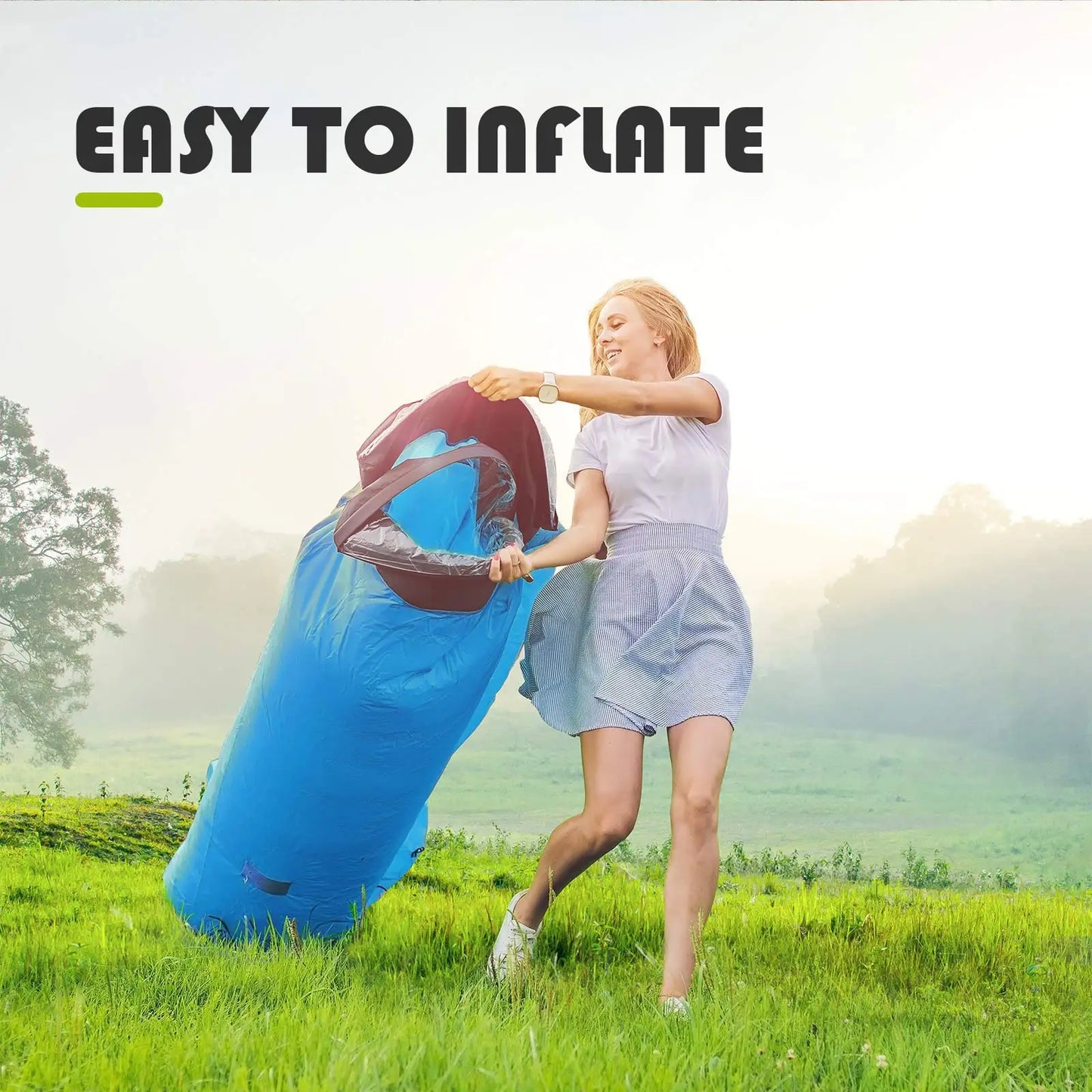 Starlight Air Lounger — Pump-Free Inflatable Couch