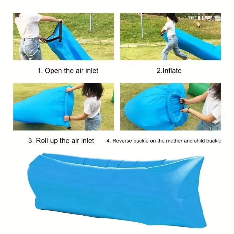 Starlight Air Lounger — Pump-Free Inflatable Couch