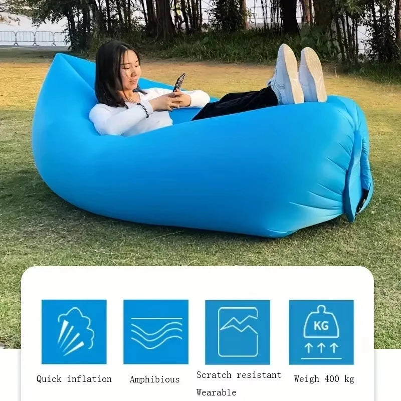 Starlight Air Lounger — Pump-Free Inflatable Couch