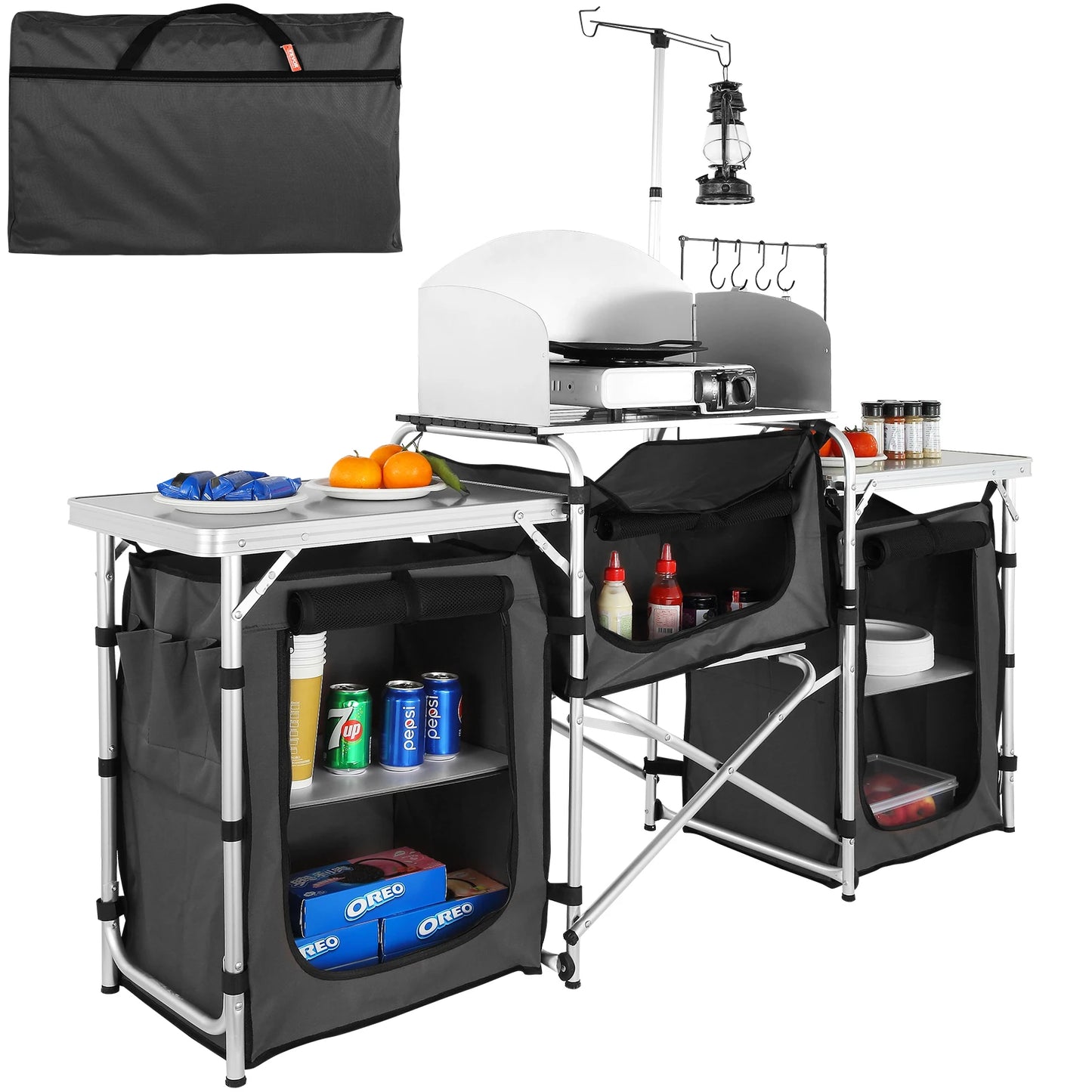 Timberline Camp Kitchen & Pantry Cabinet — Folding