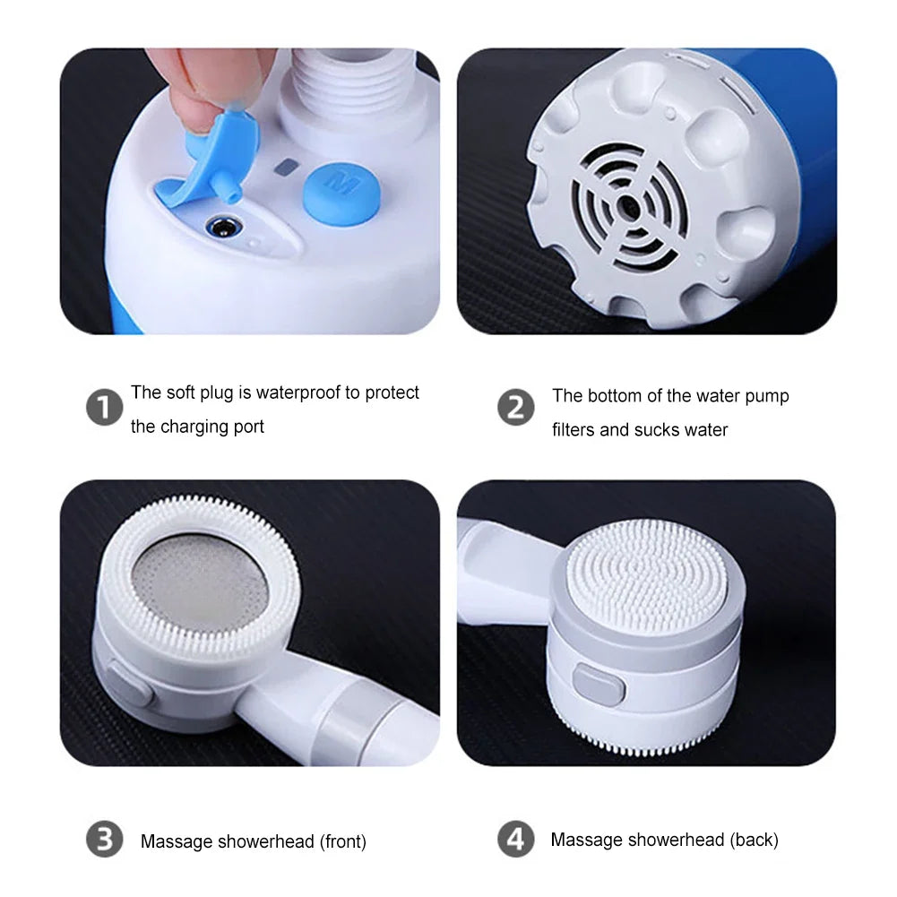 Ember Flow Portable Camp Shower — Temperature Display