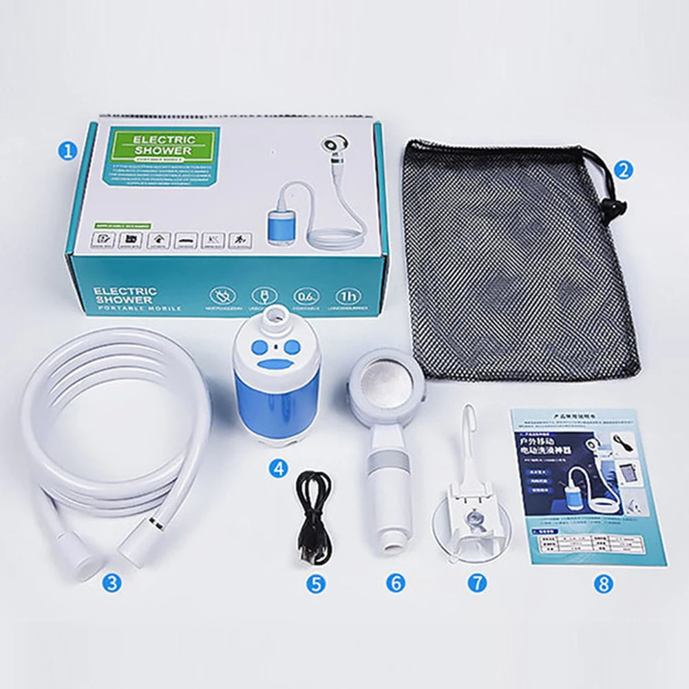 Ember Flow Portable Camp Shower — Temperature Display