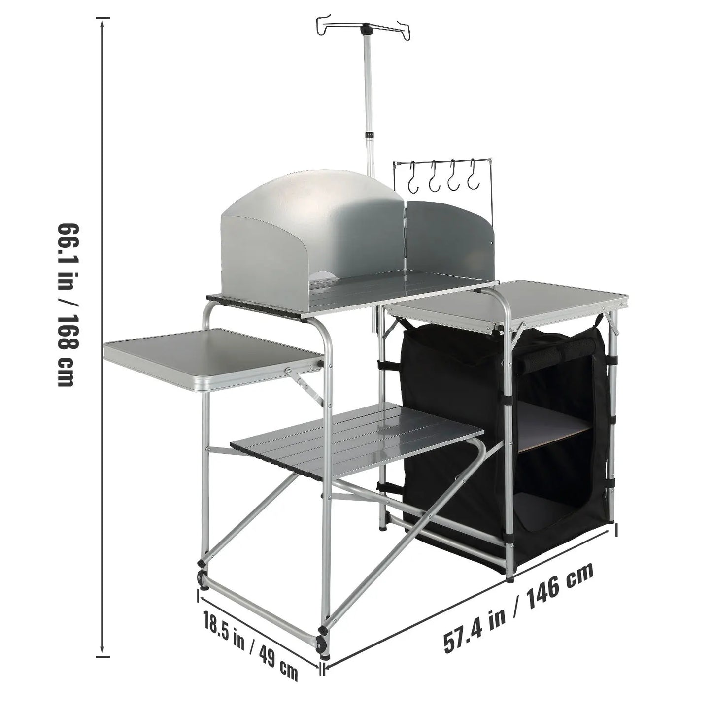 Timberline Camp Kitchen & Pantry Cabinet — Folding