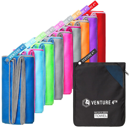 VENTURE 4TH quick-dry microfiber travel towel in Blue-Gray