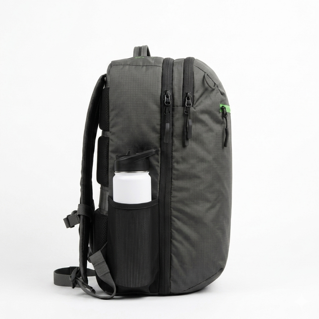 COR Surf Island Hopper 2.0 28L, side profile in matte black