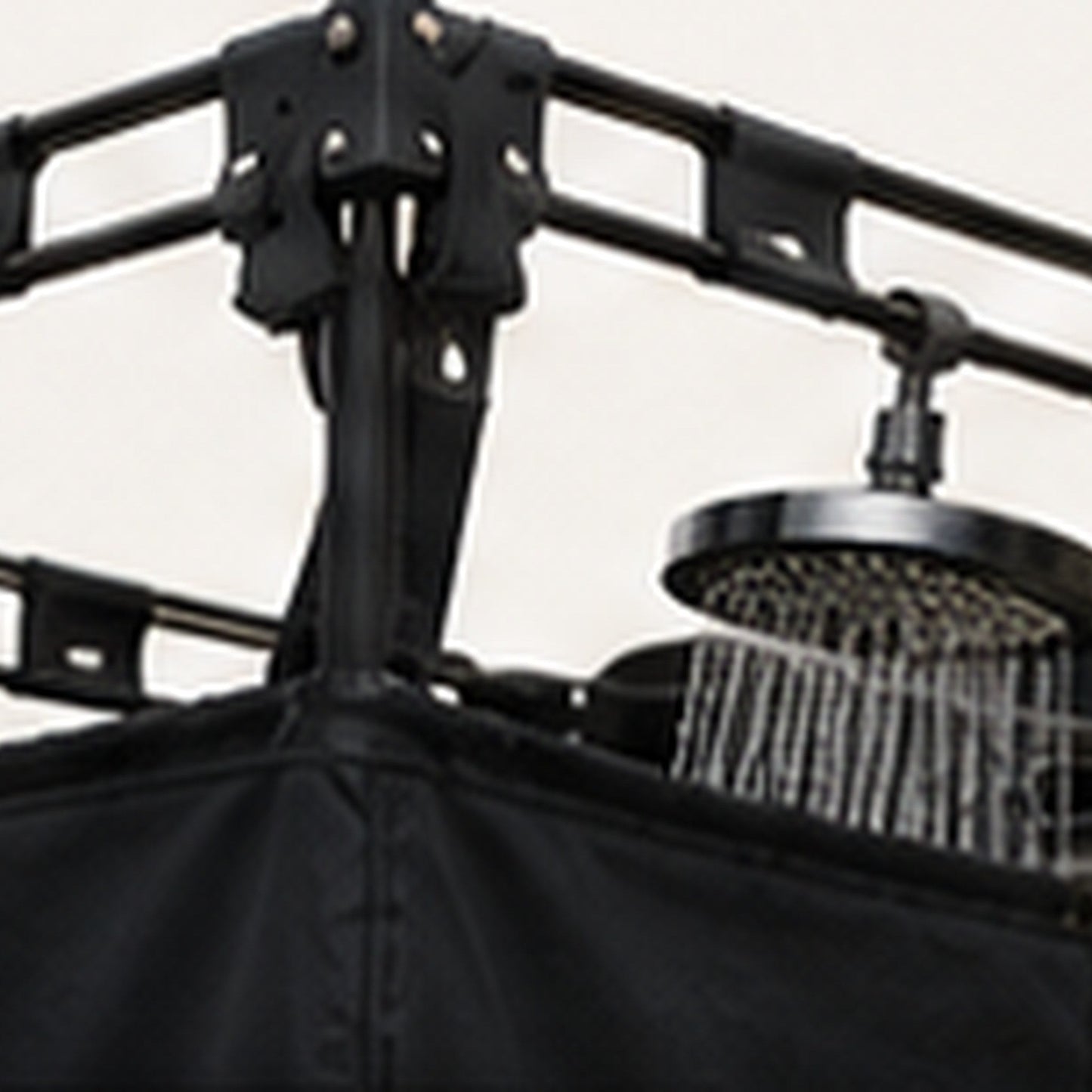 S&S Fast-Pitch Shower Cabin, top frame detail